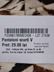 Pantaloni scurți din in Stradivarius Femei - M