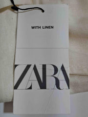 Pantaloni din in Zara Femei - M