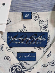 Cămașă din in Francesco Fabbri Bărbați - L