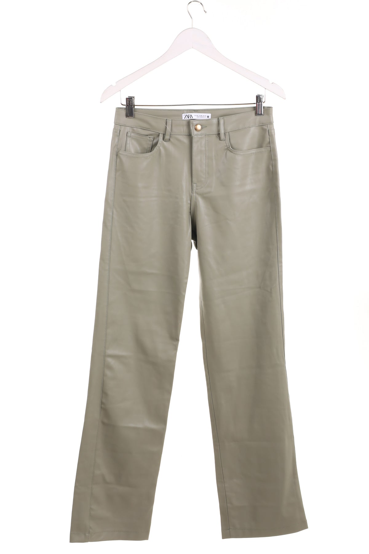 Pantaloni Din Piele Zara Femei - M