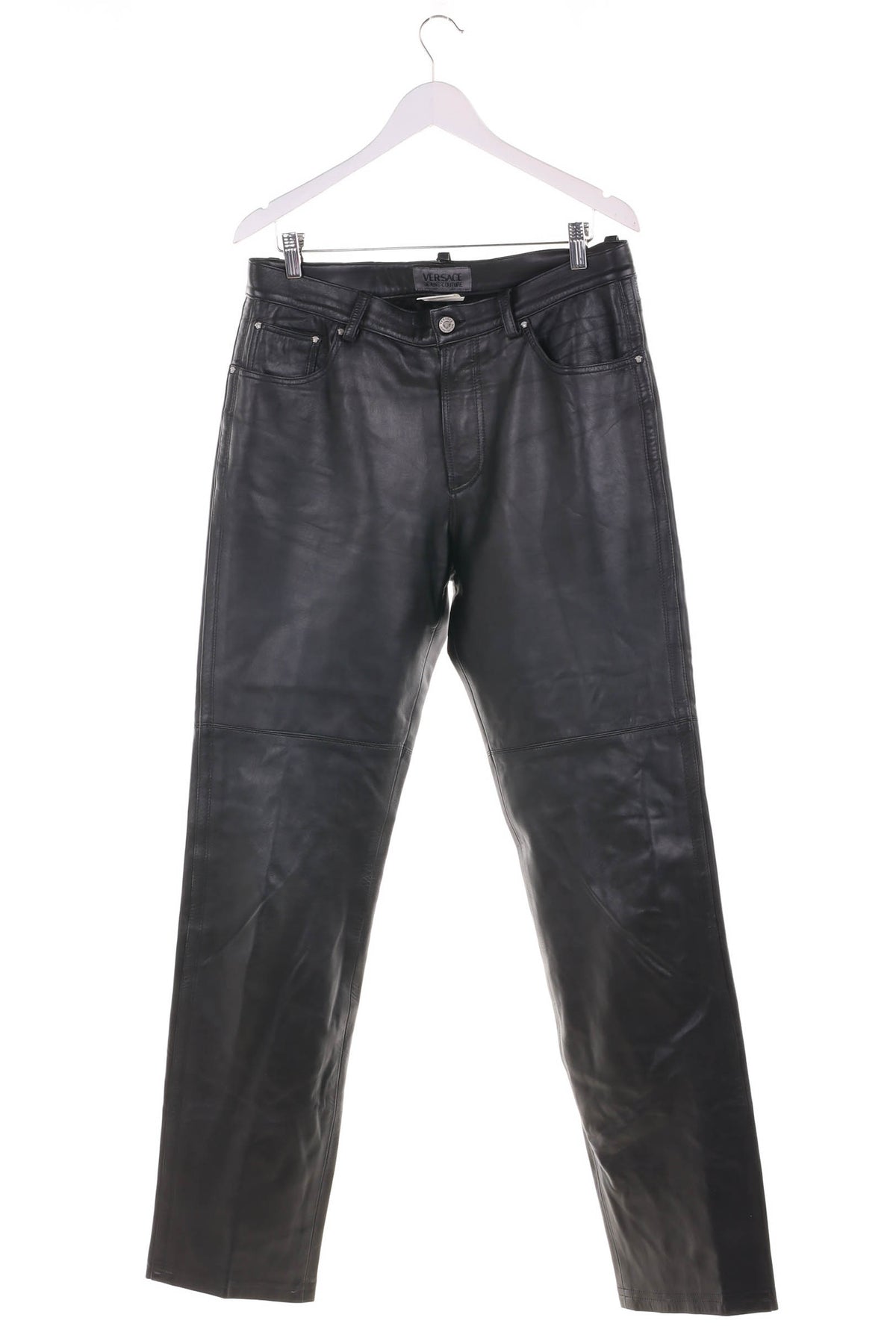 Pantaloni din piele Versace Barbati - M