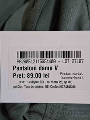 Pantaloni din in Zara Femei - S