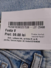 Fustă din denim Mango Femei - S