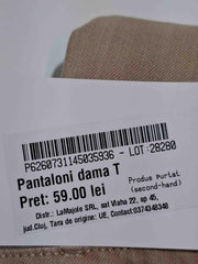 Pantaloni Piombo Femei - L