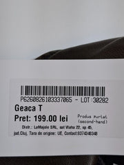 Jachetă din piele ecologică Zara Femei - S