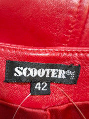 Pantaloni Scooter din piele naturală Femei - M