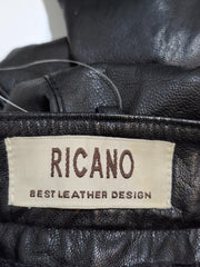 Pantaloni Ricano din piele naturală Bărbați - L