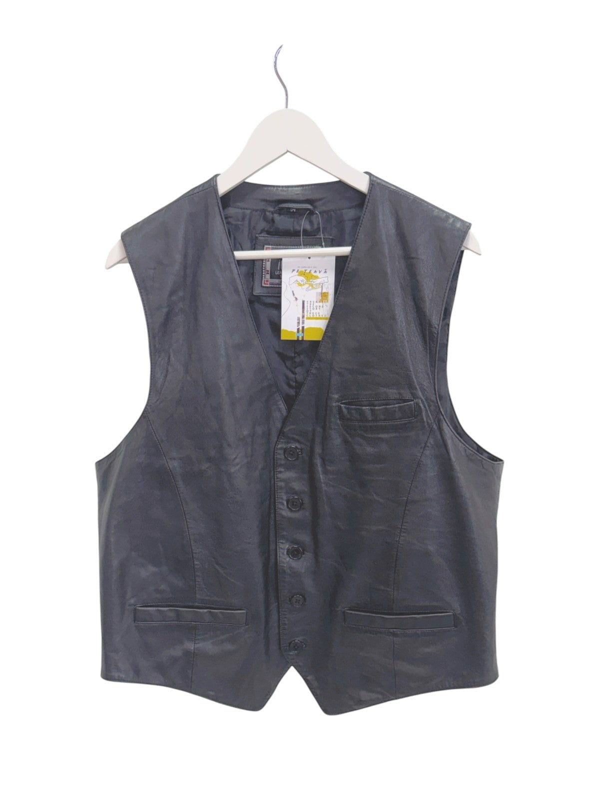 Vestă din piele Itallo Bărbați - XL